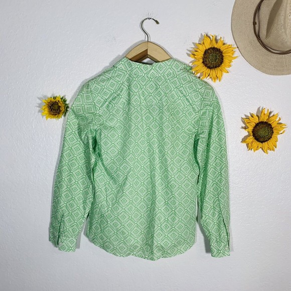 Chico’s Tribal Aztec Button No-iron Blouse Size 0 Or Small Women’s - Picture 16 of 16